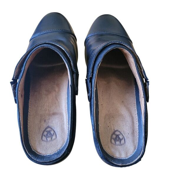 Ariat Womens Black Leather Clogs (Size 9B) - Picture 4 of 9